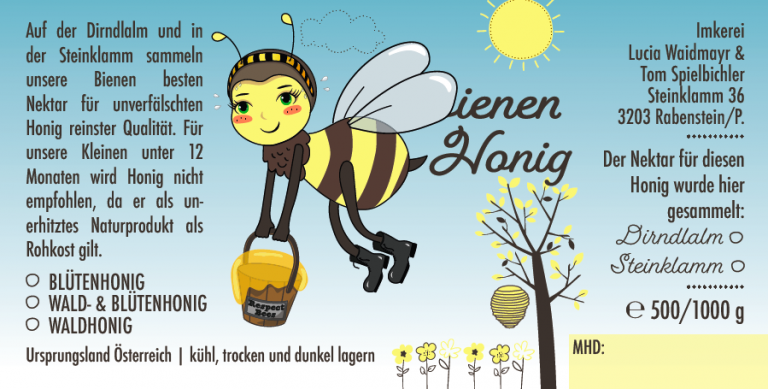 Etikett Bienenhonig